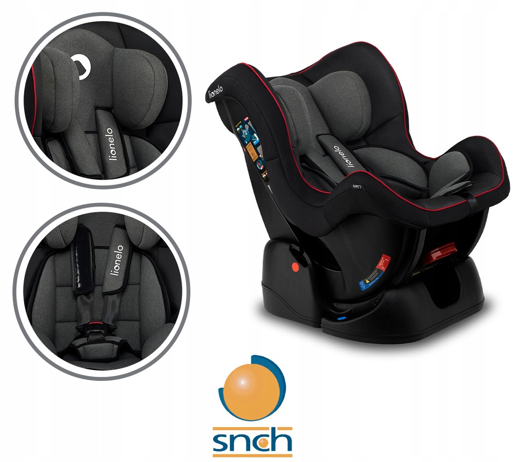 Автокрісло Lionelo LIAM 0-18 kg Sporty Black - Зображення 7