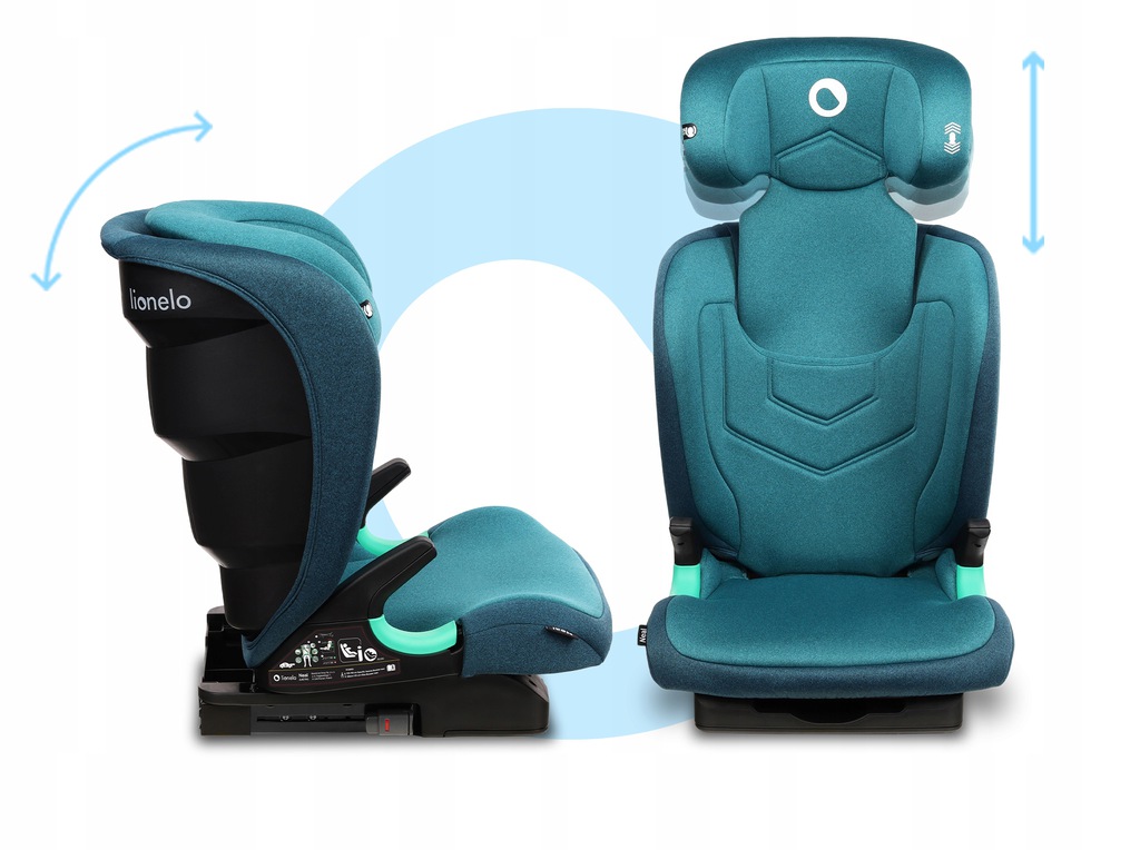 Автокрісло Lionelo Neal (15-36 kg) Green Turquoise - Зображення 10