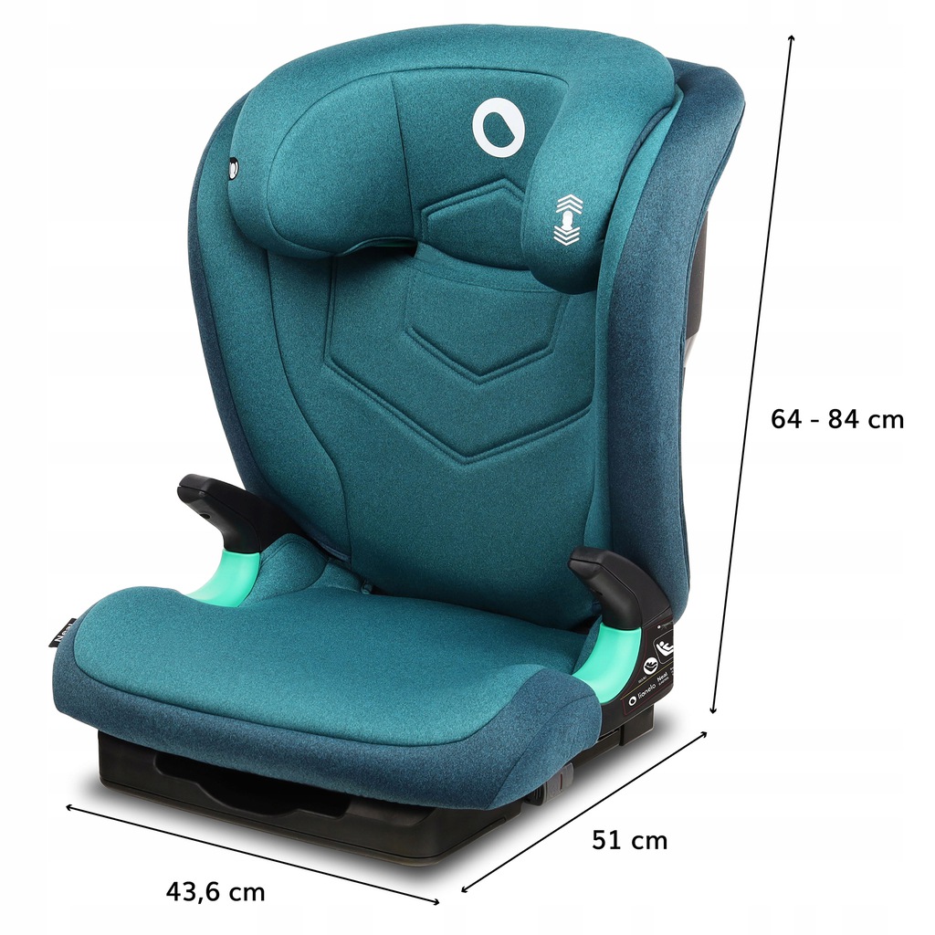 Автокрісло Lionelo Neal (15-36 kg) Green Turquoise - Зображення 6