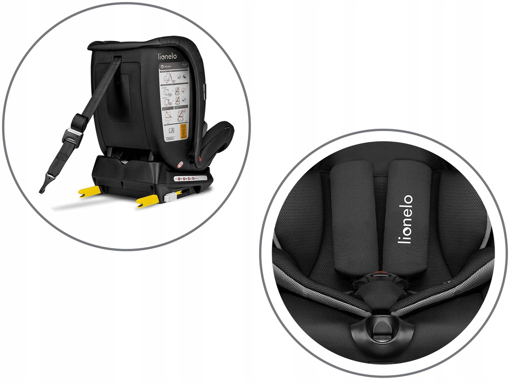 Автокрісло Lionelo OLIVER 9-36 kg Isofix Black - Зображення 9