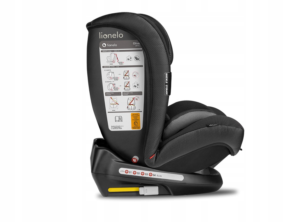 Автокрісло Lionelo OLIVER 9-36 kg Isofix Black - Зображення 3