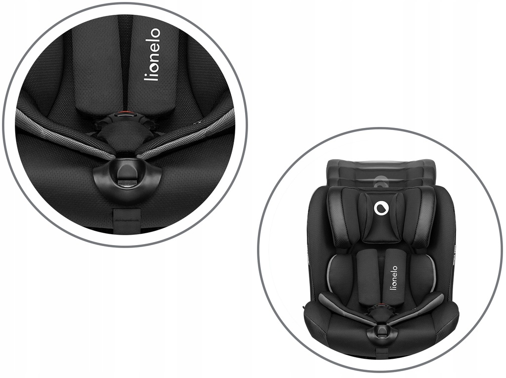 Автокрісло Lionelo OLIVER 9-36 kg Isofix Black - Зображення 4