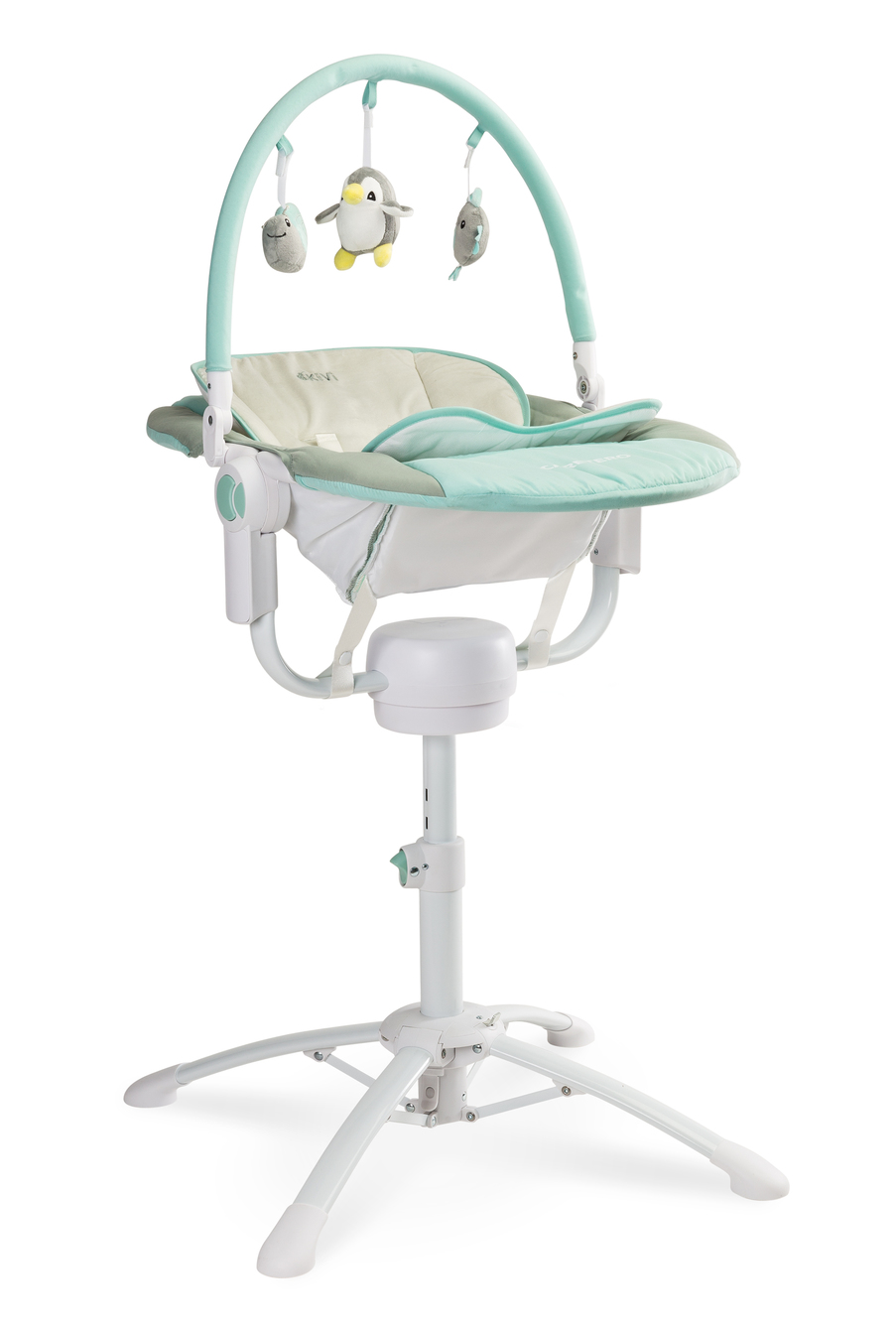 Стільчик шезлонг-гойдалка 3в1 Caretero Kivi Blue - Зображення 3