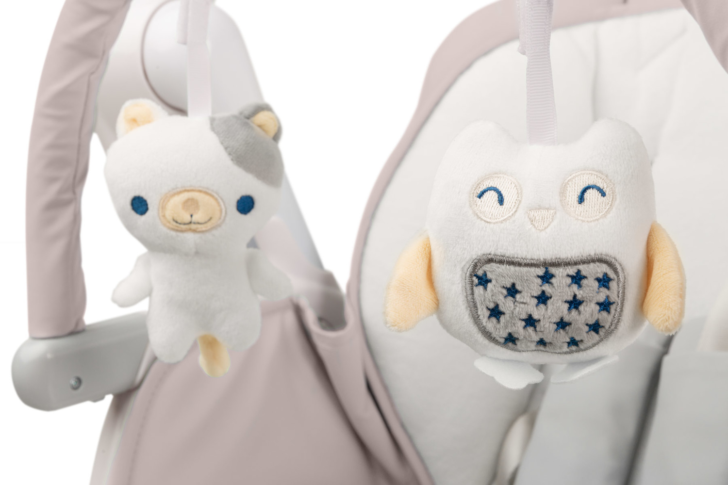 Крісло-гойдалка + стільчик для годування Caretero INDIGO Beige - Зображення 7