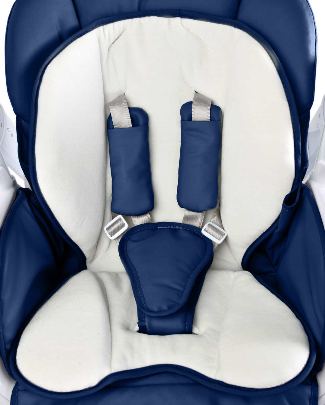 Крісло-гойдалка + стільчик для годування Caretero INDIGO Navy - Зображення 4