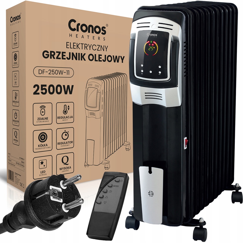 Оливний нагрівач радіатор Cronos Heaters 2500 Вт