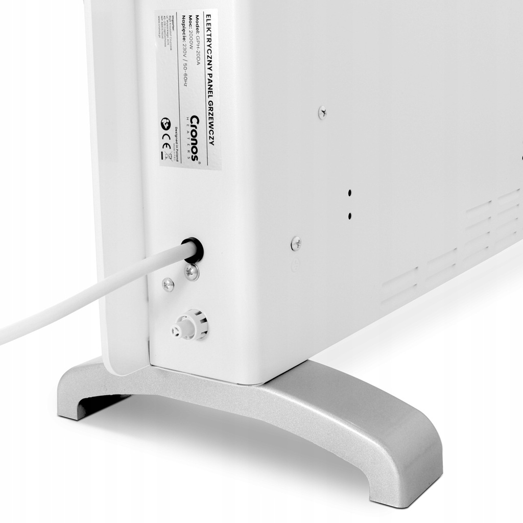Конвекторний обігрівач Cronos Heaters 2000 W White - Зображення 4
