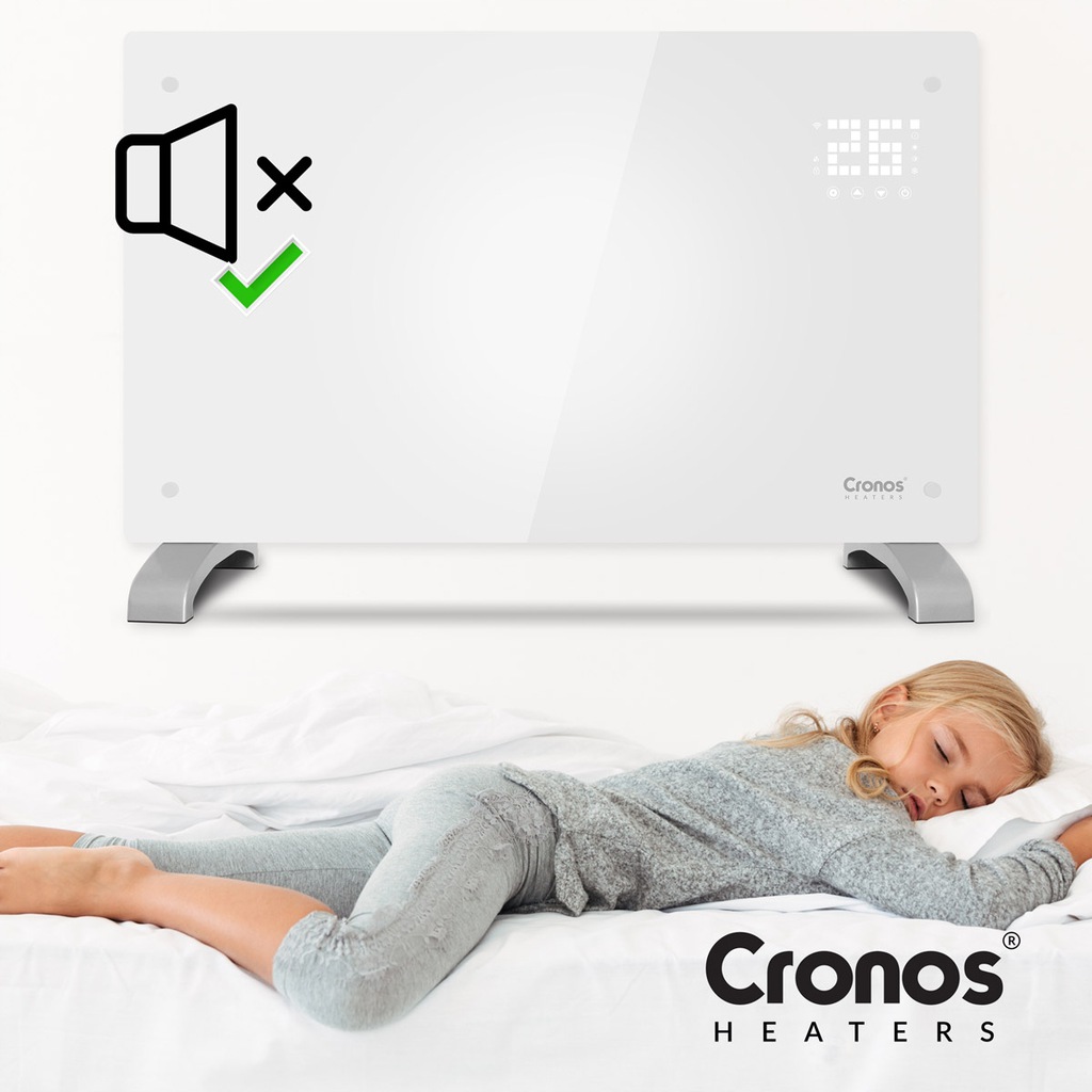 Конвекторний обігрівач Cronos Heaters 2000 W White - Зображення 7