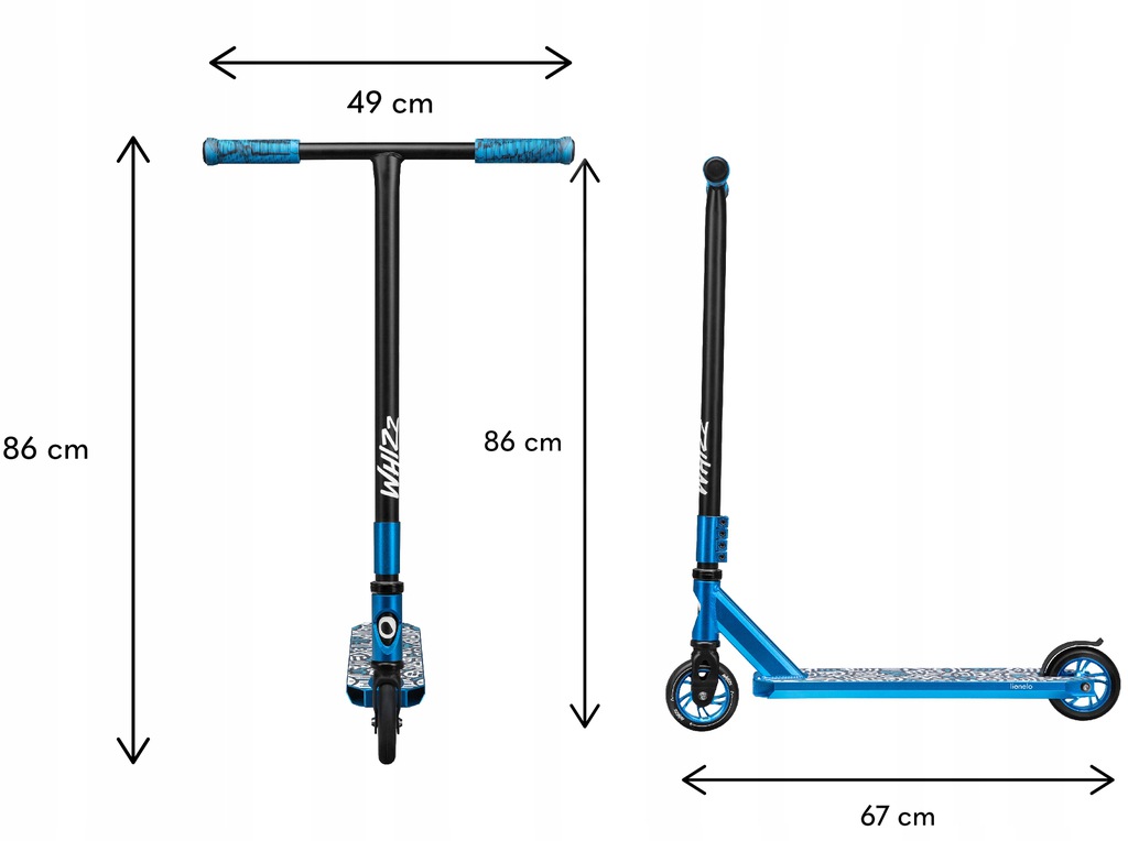 Трюковий самокат Lionelo Whizz Blue Cobalt - Зображення 8