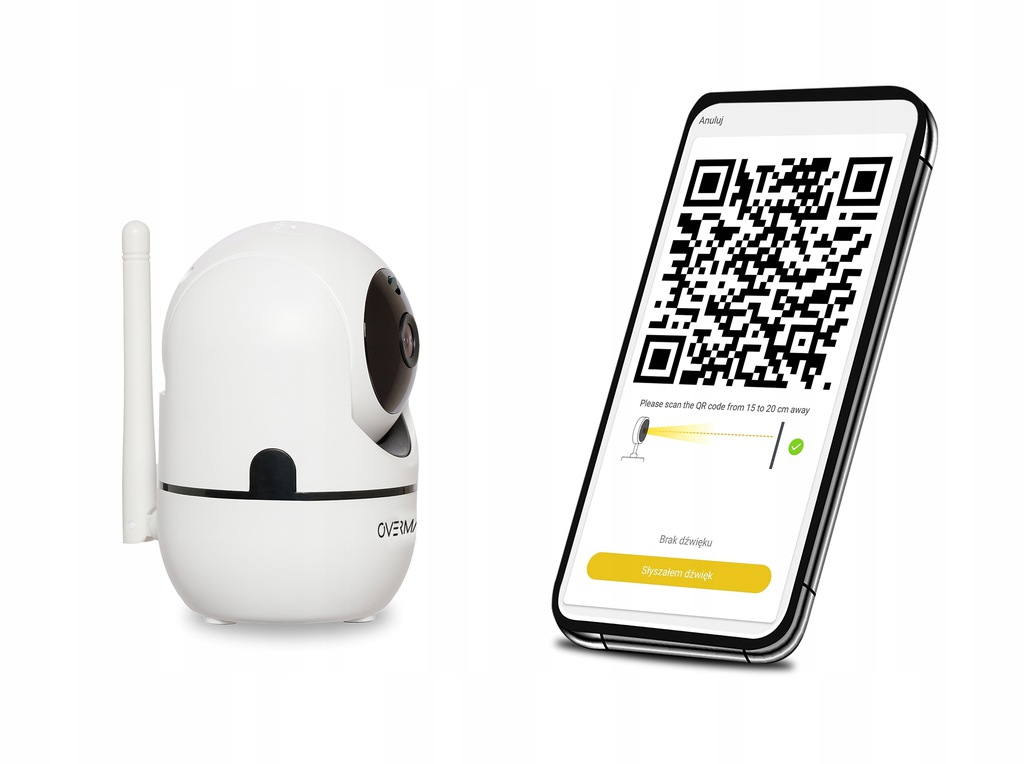 Внутрішня поворотна IP-камера відеоспостереження Overmax Camspot 3.6 Full HD WiFi - Зображення 4