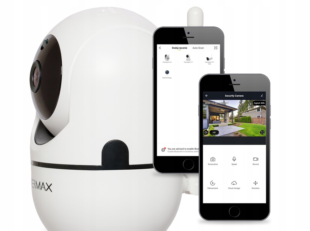 Внутрішня поворотна IP-камера відеоспостереження Overmax Camspot 3.6 Full HD WiFi - Зображення 6