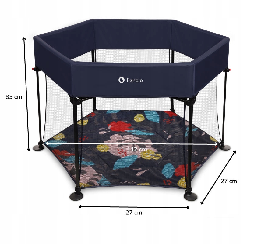 Манеж Lionelo Roel BLUE NAVY - Зображення 2