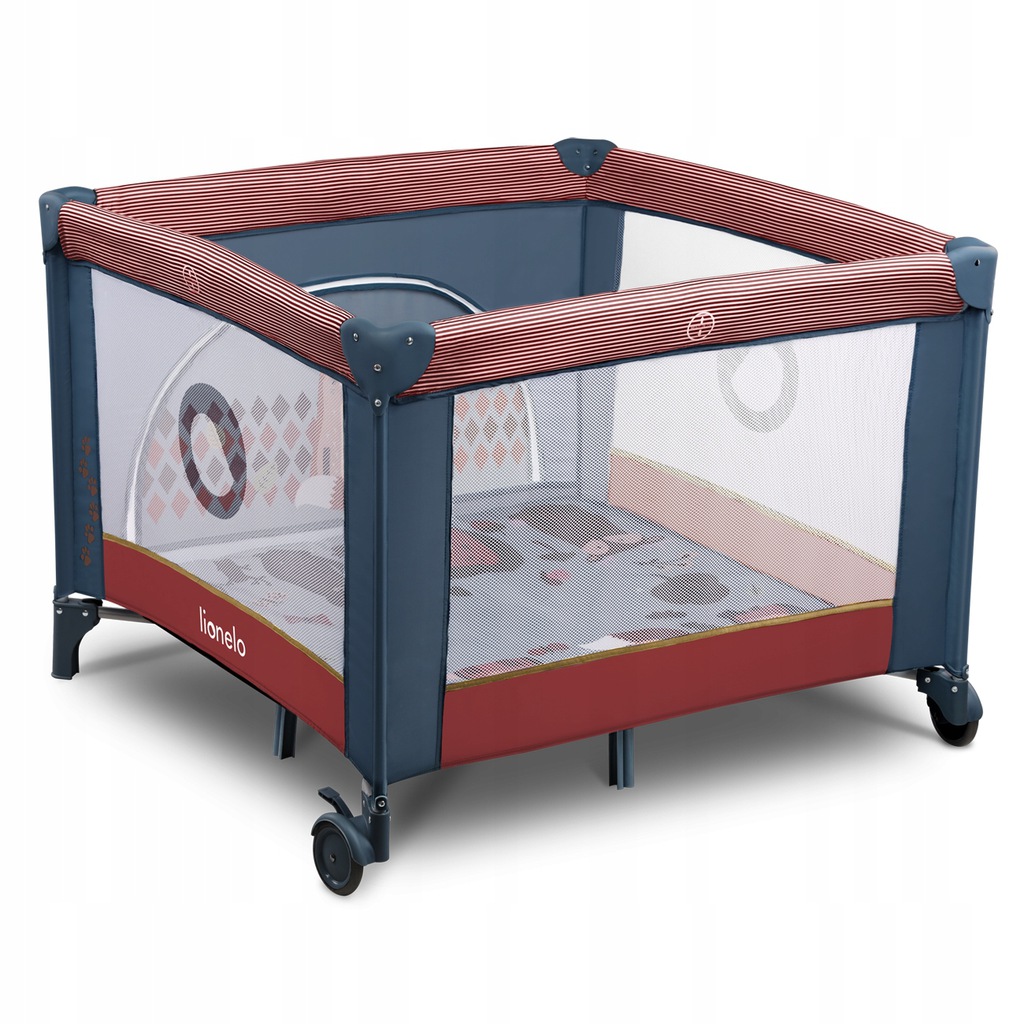 Манеж Lionelo Sofie Blue Cobalt Red - Зображення 3