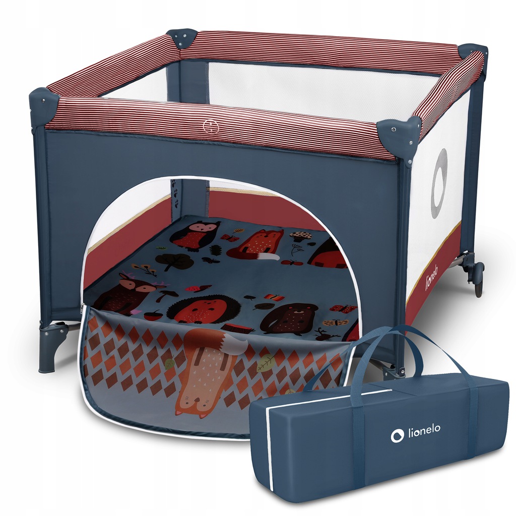 Манеж Lionelo Sofie Blue Cobalt Red - Зображення 2