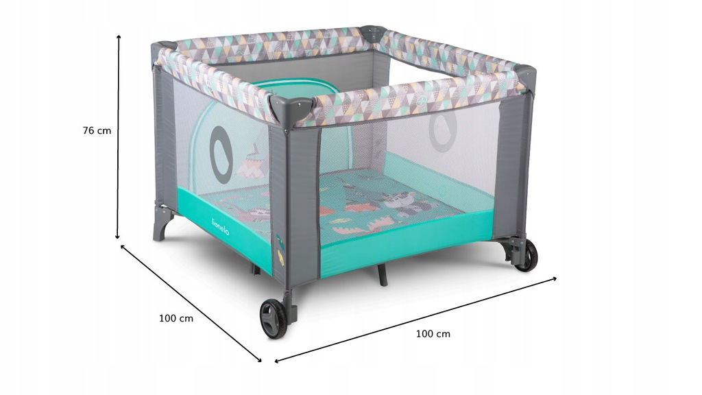 Манеж Lionelo Sofie Turquoise Scandi - Зображення 3