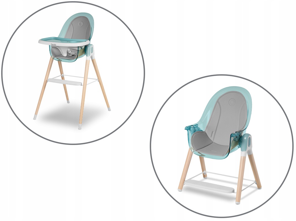 Стільчик для годування 2в1 Lionelo Maya Green Turquoise - Зображення 7