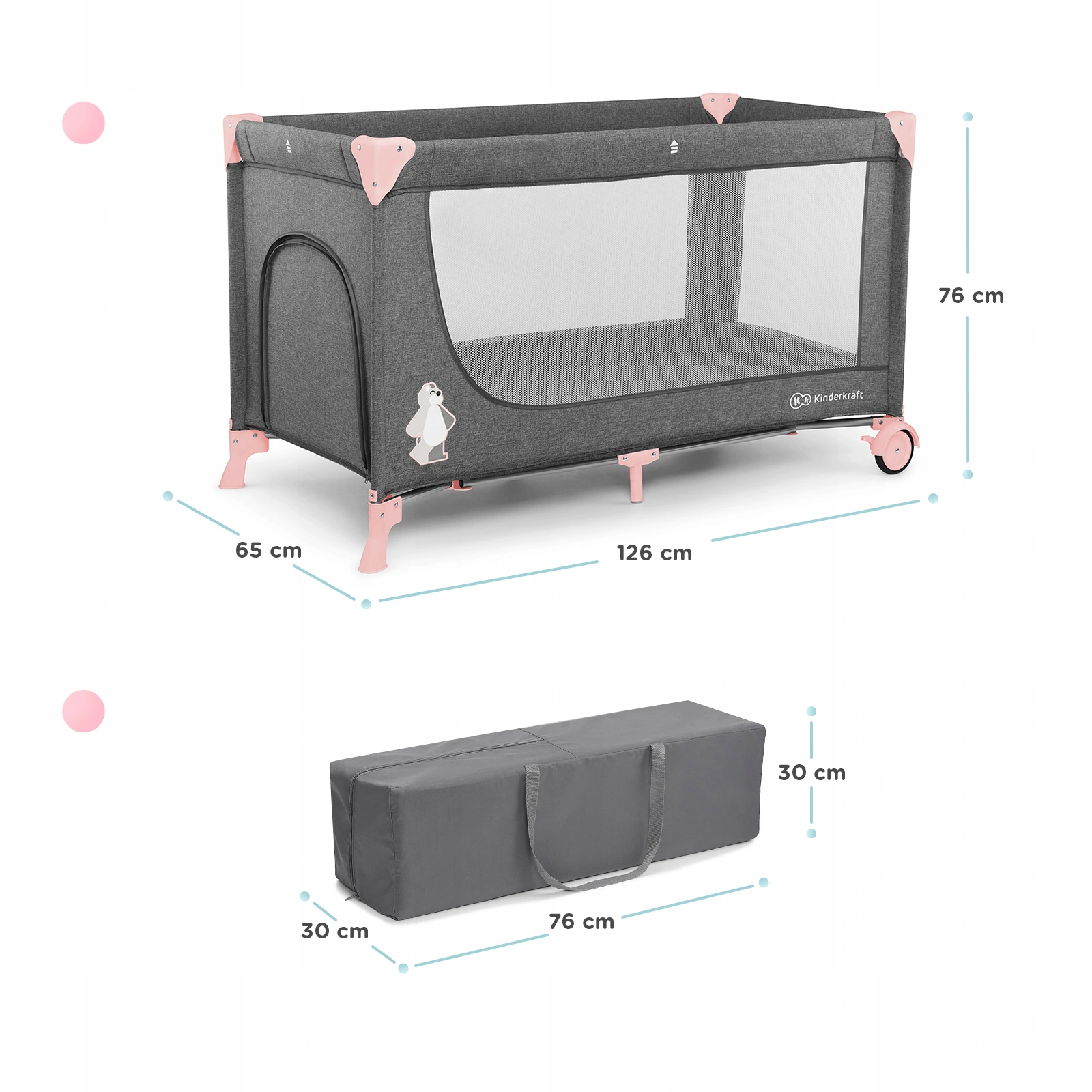 Манеж KiderKraft JOY Pink - Зображення 5
