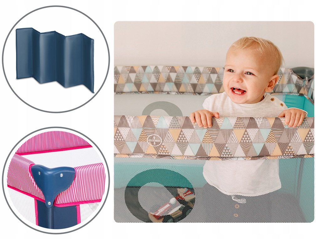 Манеж Lionelo Stefi BLUE NAVY - Зображення 3