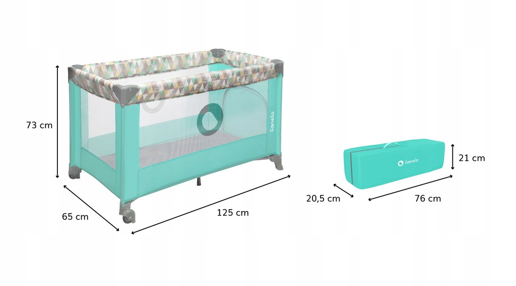 Манеж Lionelo Stefi MINT MULTICOLOR - Зображення 5