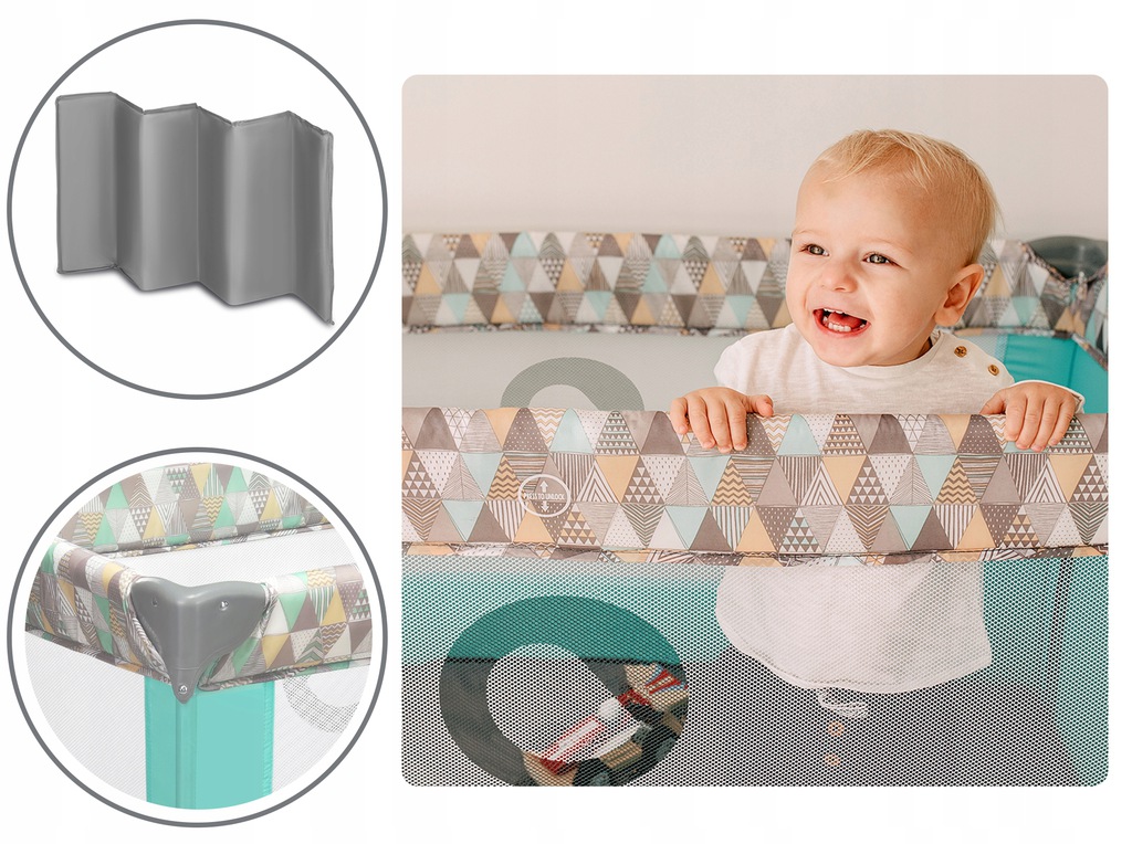 Манеж Lionelo Stefi MINT MULTICOLOR - Зображення 7
