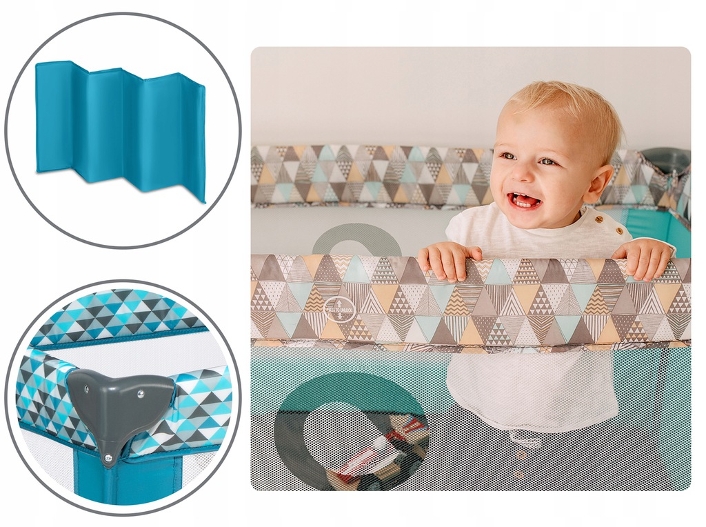 Манеж Lionelo Stefi GREEN TURQUOISE - Зображення 8
