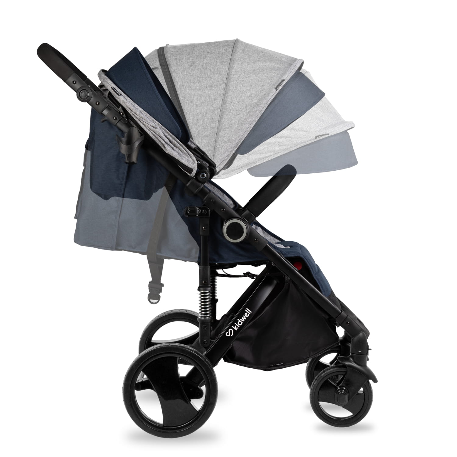 Прогулянкова коляска Kidwell CARELL Dark Blue - Зображення 3