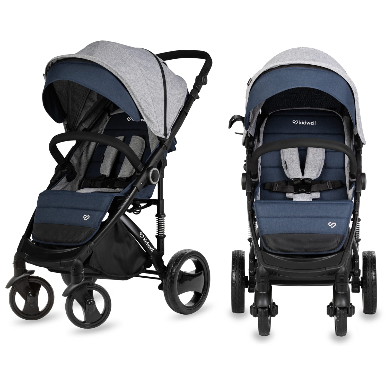 Прогулянкова коляска Kidwell CARELL Dark Blue - Зображення 13