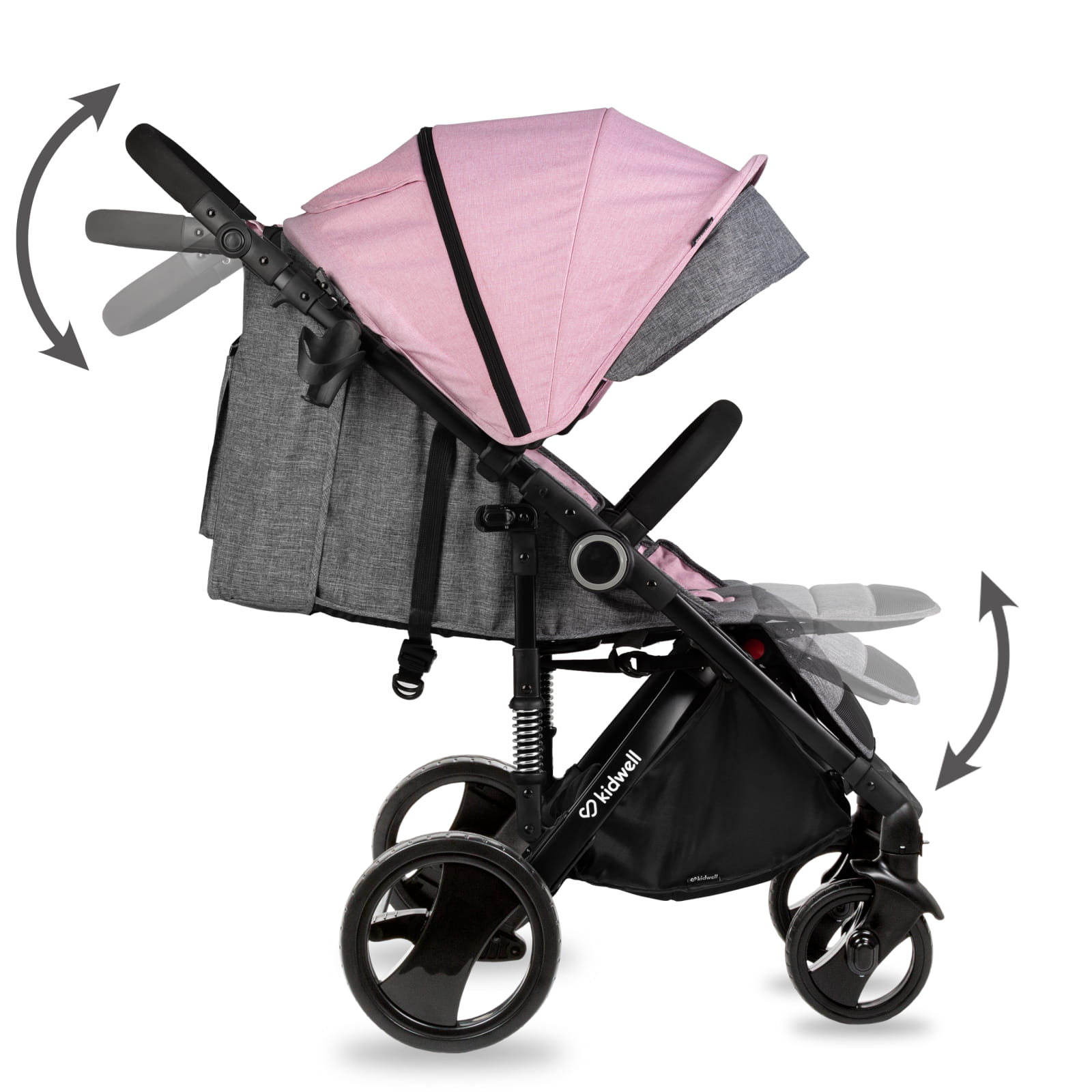 Прогулянкова коляска Kidwell CARELL Pink - Зображення 5
