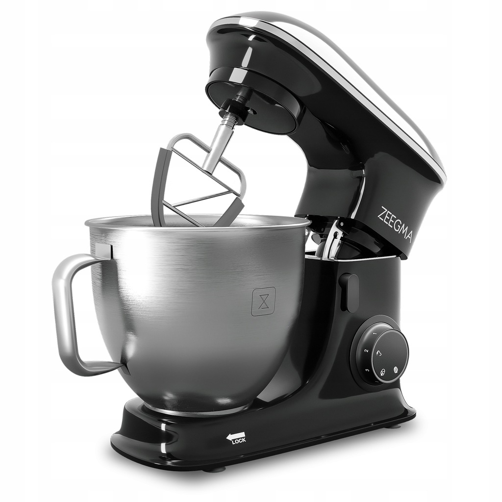 Тістоміс міксер планетарний Zeegma PLANEET CHEF BLACK 2200 Вт - Зображення 7