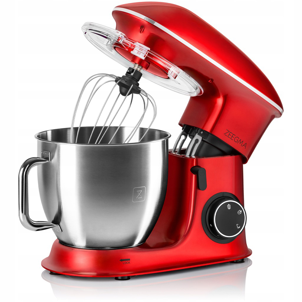 Тістоміс міксер планетарний Zeeegma PLANEET CHEF RED 2200 Вт - Зображення 2