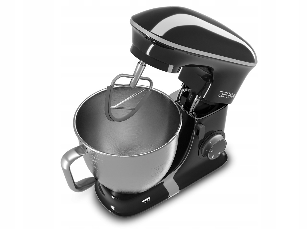 Тістоміс міксер планетарний Zeegma PLANEET CHEF BLACK 2200 Вт - Зображення 5