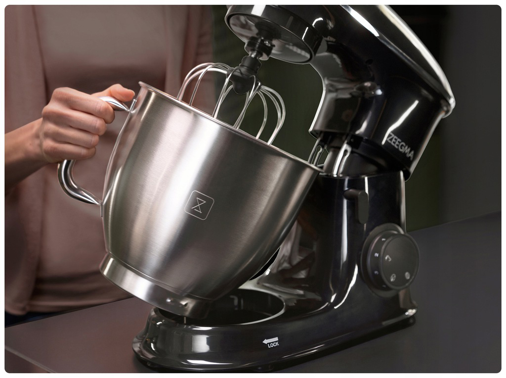 Тістоміс міксер планетарний Zeegma PLANEET CHEF BLACK 2200 Вт - Зображення 8