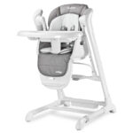 Крісло-гойдалка + стільчик для годування Caretero INDIGO Grey