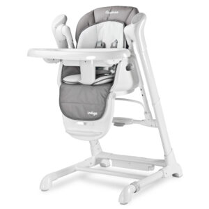 Крісло-гойдалка + стільчик для годування Caretero INDIGO Grey