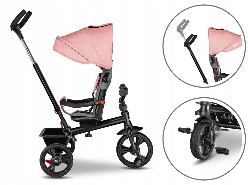 Велосипед триколісний Lionelo Haari Bubblegum - Зображення 6