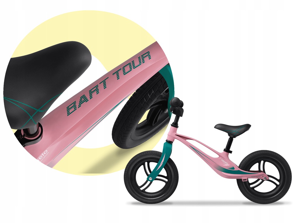 Біговел Lionelo Bart Tour Pink Bubblegum - Зображення 5