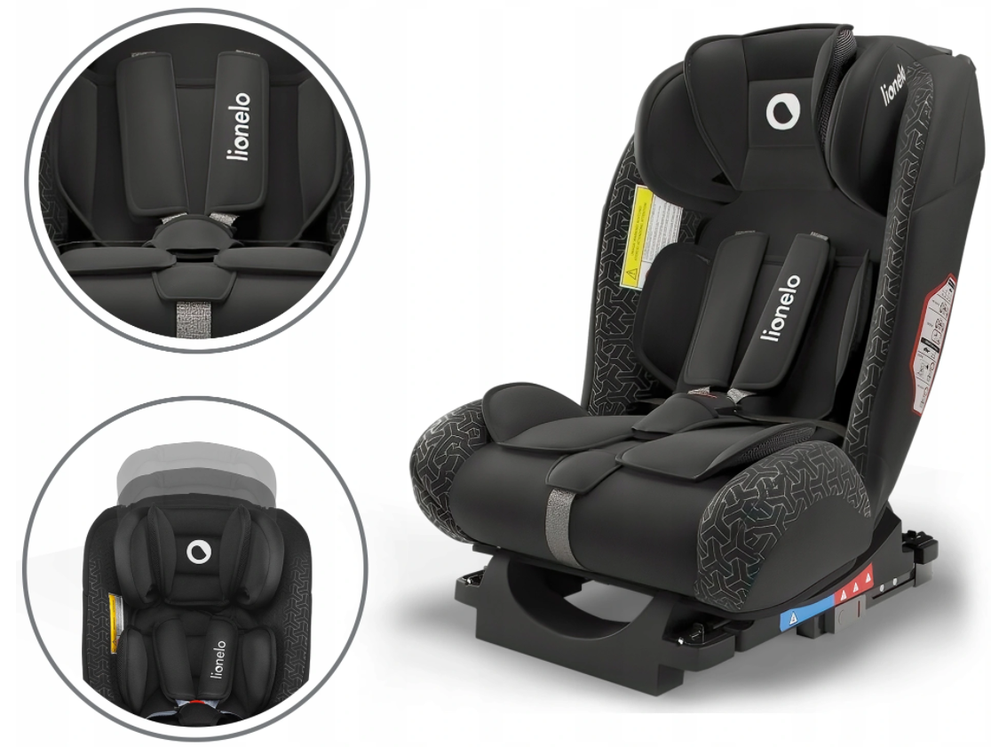 Автокрісло Lionelo SANDER ISOFIX 0-36 kg Black - Зображення 8