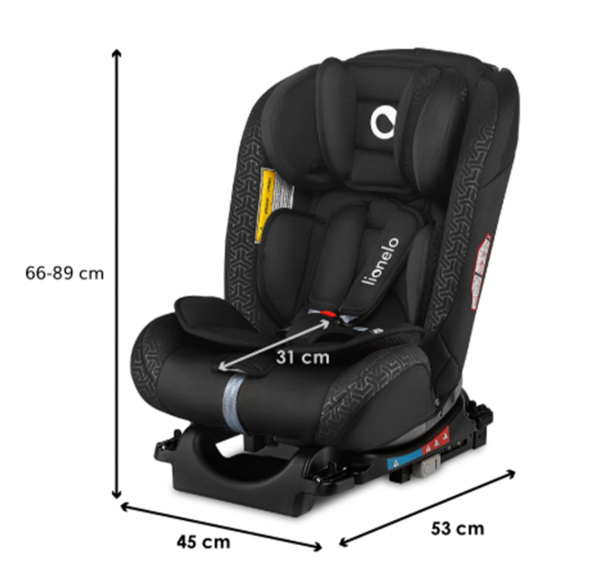 Автокрісло Lionelo SANDER ISOFIX 0-36 kg Black - Зображення 4