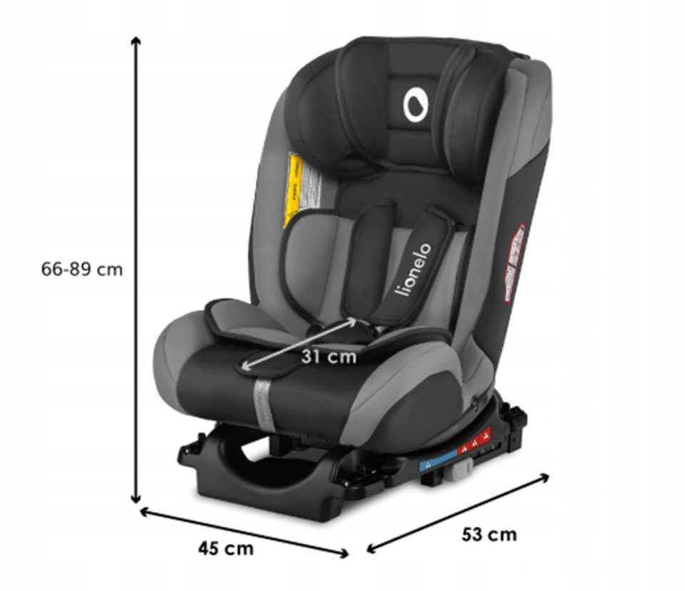Автокрісло Lionelo SANDER ISOFIX 0-36 kg Gray - Зображення 3