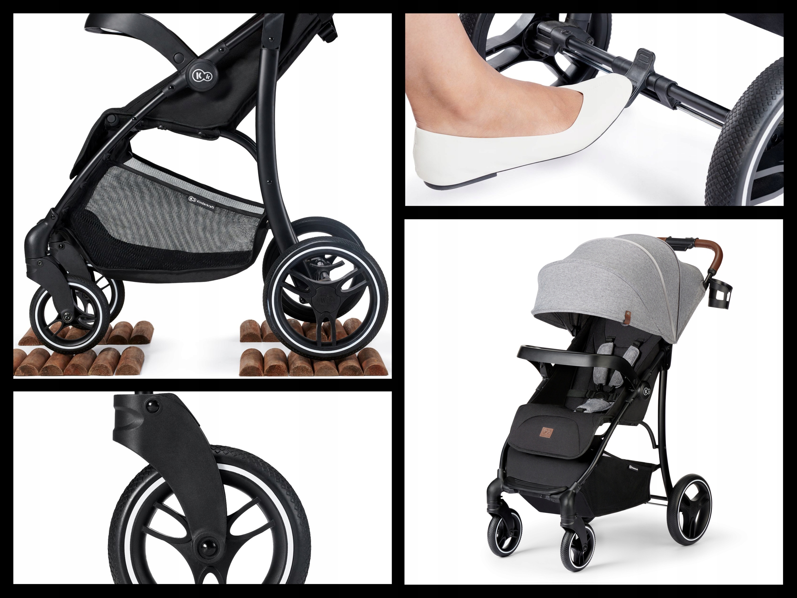 Прогулянкова коляска KiderKraft CRUISER LX Grey - Зображення 9