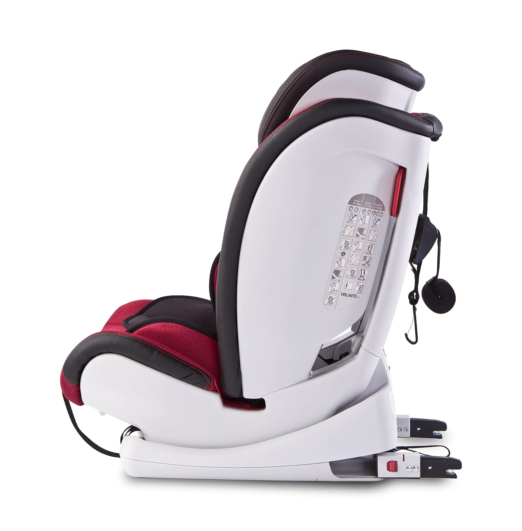 Автокрісло Caretero Volante Fix Limited 9-36 Burgundy - Зображення 7