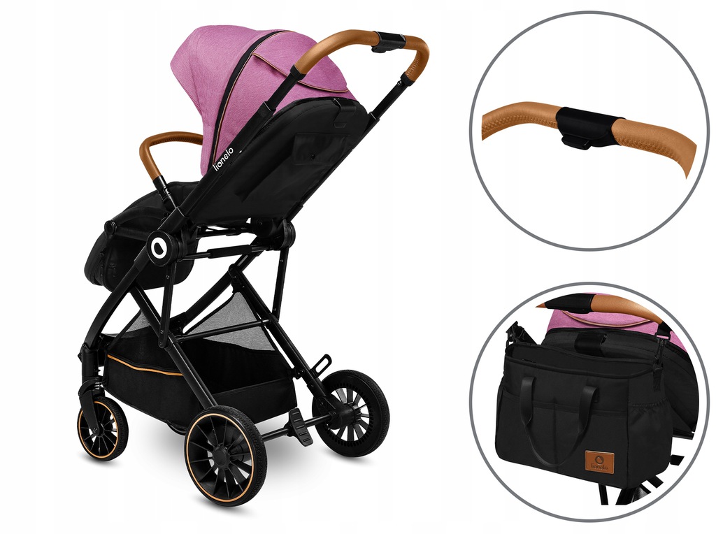 Універсальна коляска 2в1 Lionelo RIYA Pink Violet - Зображення 11