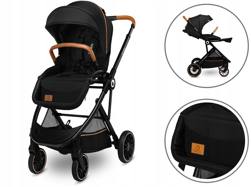 Універсальна коляска 2в1 Lionelo RIYA Back Onyx - Зображення 8