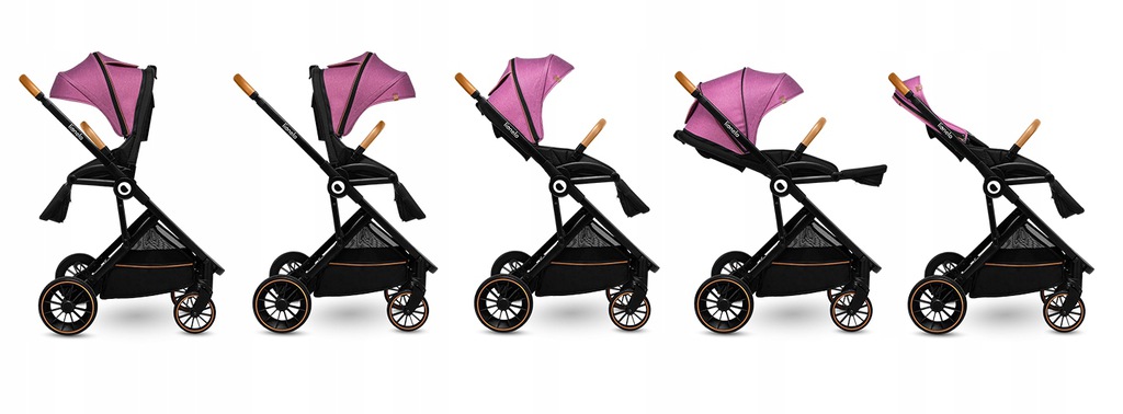 Універсальна коляска 2в1 Lionelo RIYA Pink Violet - Зображення 7