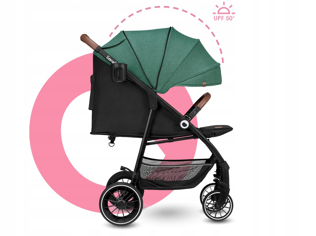 Прогулянкова коляска Lionelo Alexia Forest Green - Зображення 7