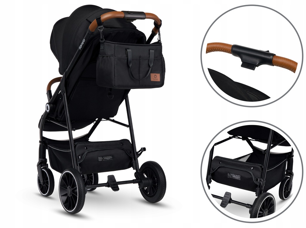 Прогулянкова коляска Lionelo Alexia BLACK ONYX - Зображення 11