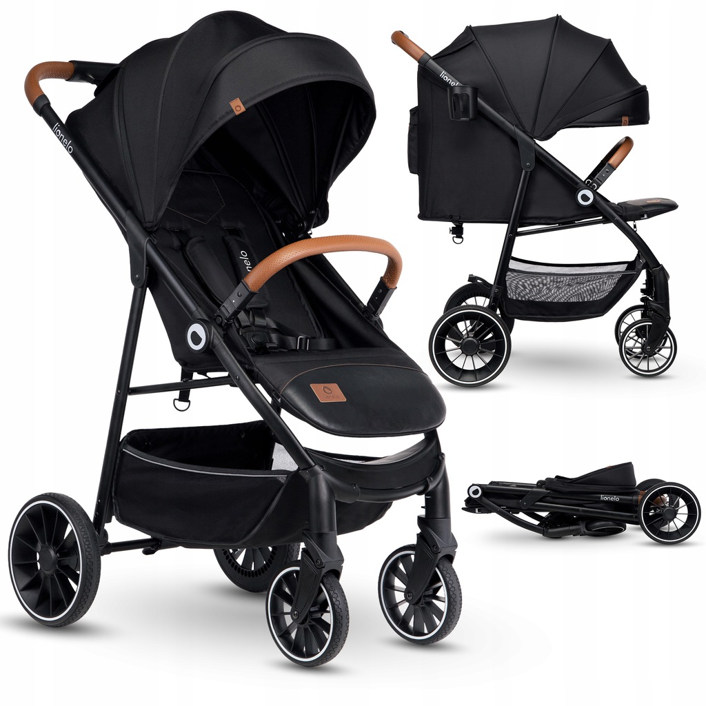 Прогулянкова коляска Lionelo Alexia BLACK ONYX