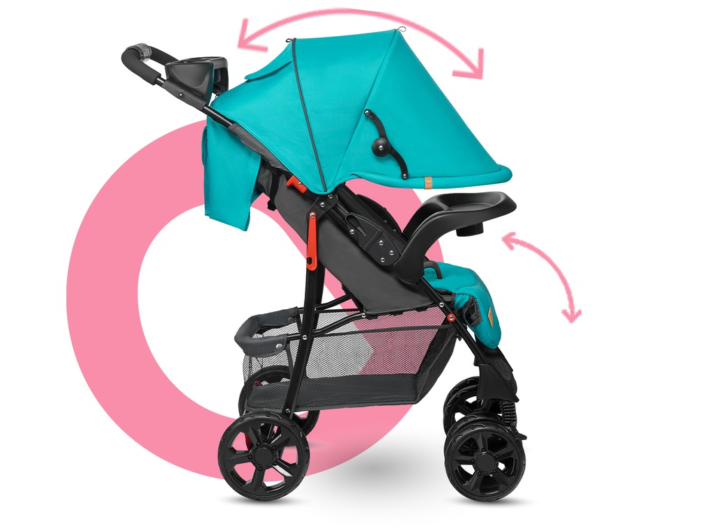 Прогулянкова коляска Lionelo Emma Plus Vivid Turquoise - Зображення 5
