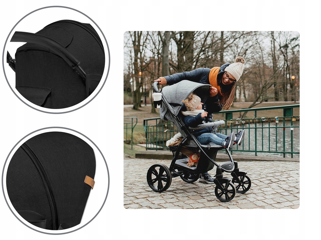 Прогулянкова коляска Lionelo ANNET Plus BLACK CARBON - Зображення 12