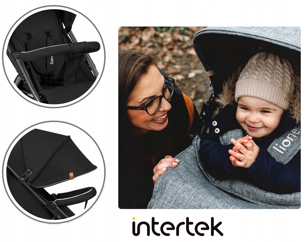 Прогулянкова коляска Lionelo ANNET Plus BLACK CARBON - Зображення 10